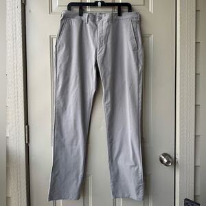 Sold‼️Mack Weldon Men’s Maverick Tech Chino‎ Pants Light Gray Cotton Blend